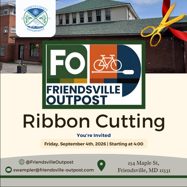 Todays Business Spotlight ⛺ is on Friendsville Outpost!  
Join us for the Friendsville Outpost Ribbon Cutting Ceremony today at 4:00!
Follow us to see more daily Garrett County Business Spotlights!
If you are interested in having your business featured contact Connor Norman at cnorman@garrettcountymd.gov. #BusinessDevelopment #garrettcountymd